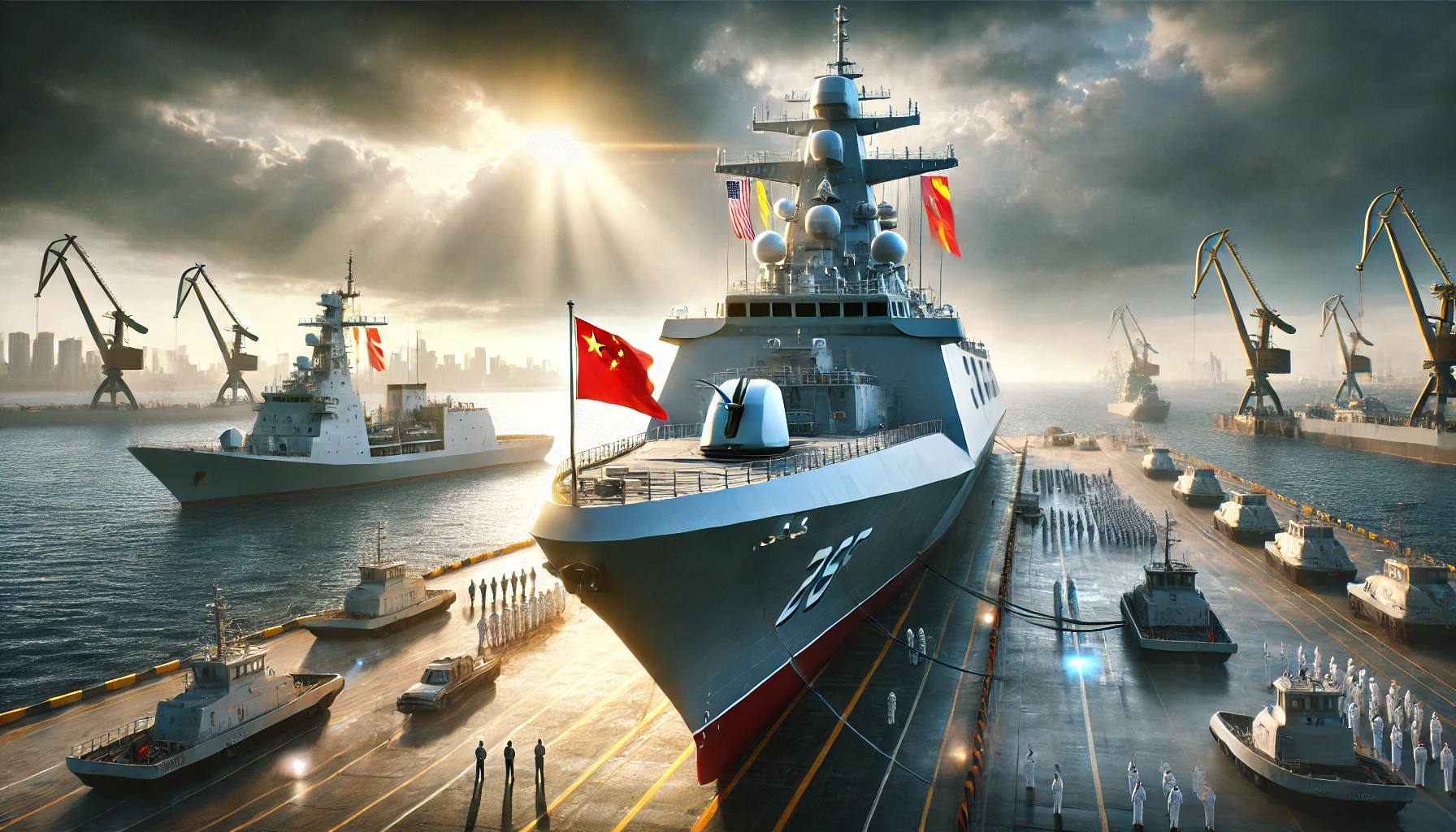 البحرية الصينية تُدشّن فرقاطة من الجيل الجديد وسط تصاعد المنافسة مع الولايات المتحدة ودول أخرى